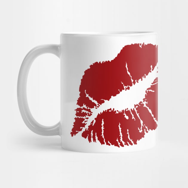 KISSING LIPS-DARK RED by SELcustoms